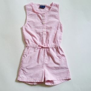 Pink + White Striped Romper Sz 3T